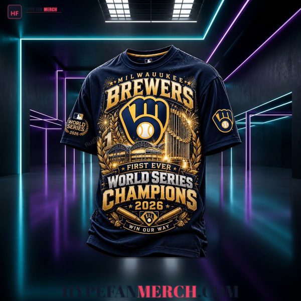 Milwaukee Brewers "First Ever" World Series Champs 2026 T-Shirt
